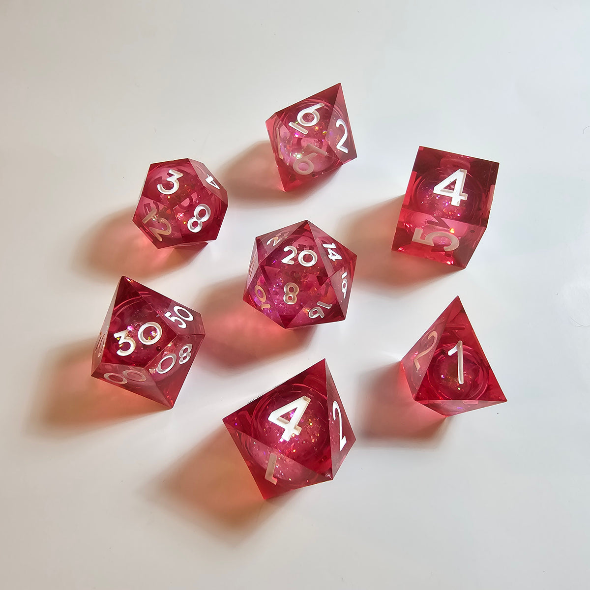 Blood Magic Liquid Core Resin Dice Set