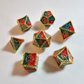 Ancient Dragon Solid Metal Dice Set