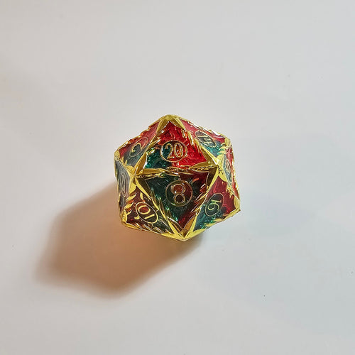 Ancient Dragon Solid Metal Dice Set