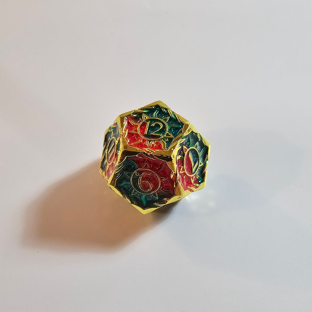 Ancient Dragon Solid Metal Dice Set