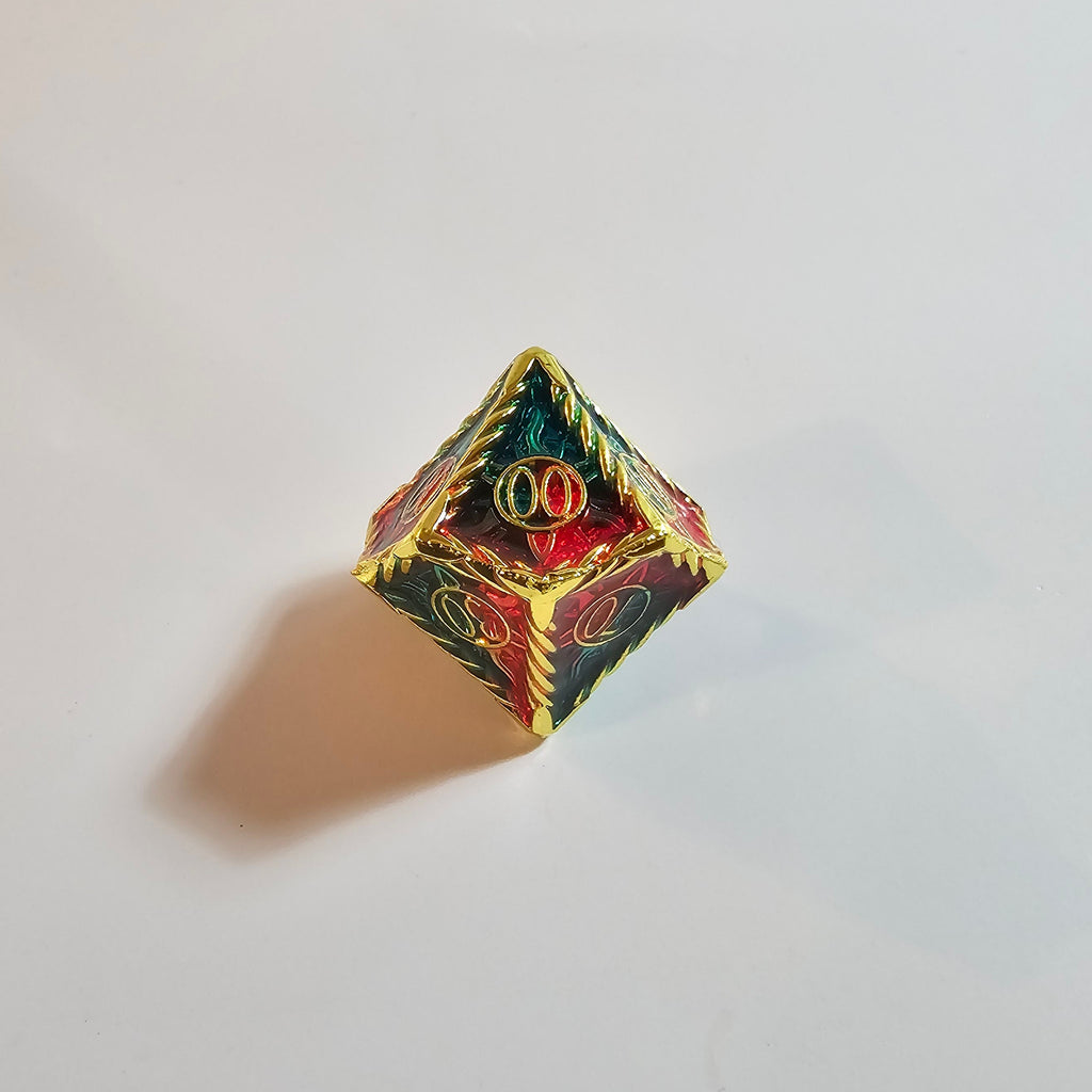 Ancient Dragon Solid Metal Dice Set