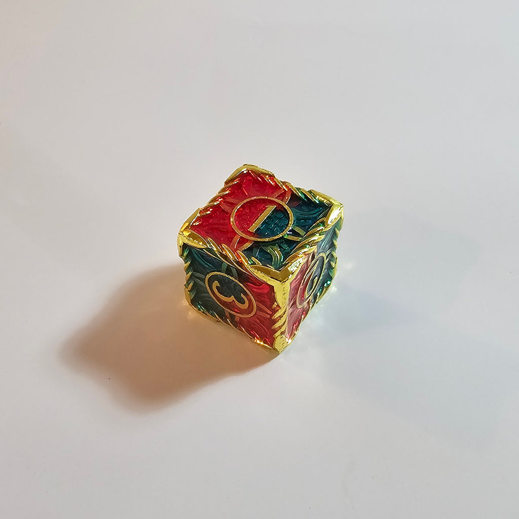 Ancient Dragon Solid Metal Dice Set