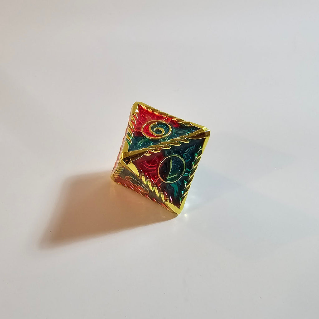 Ancient Dragon Solid Metal Dice Set