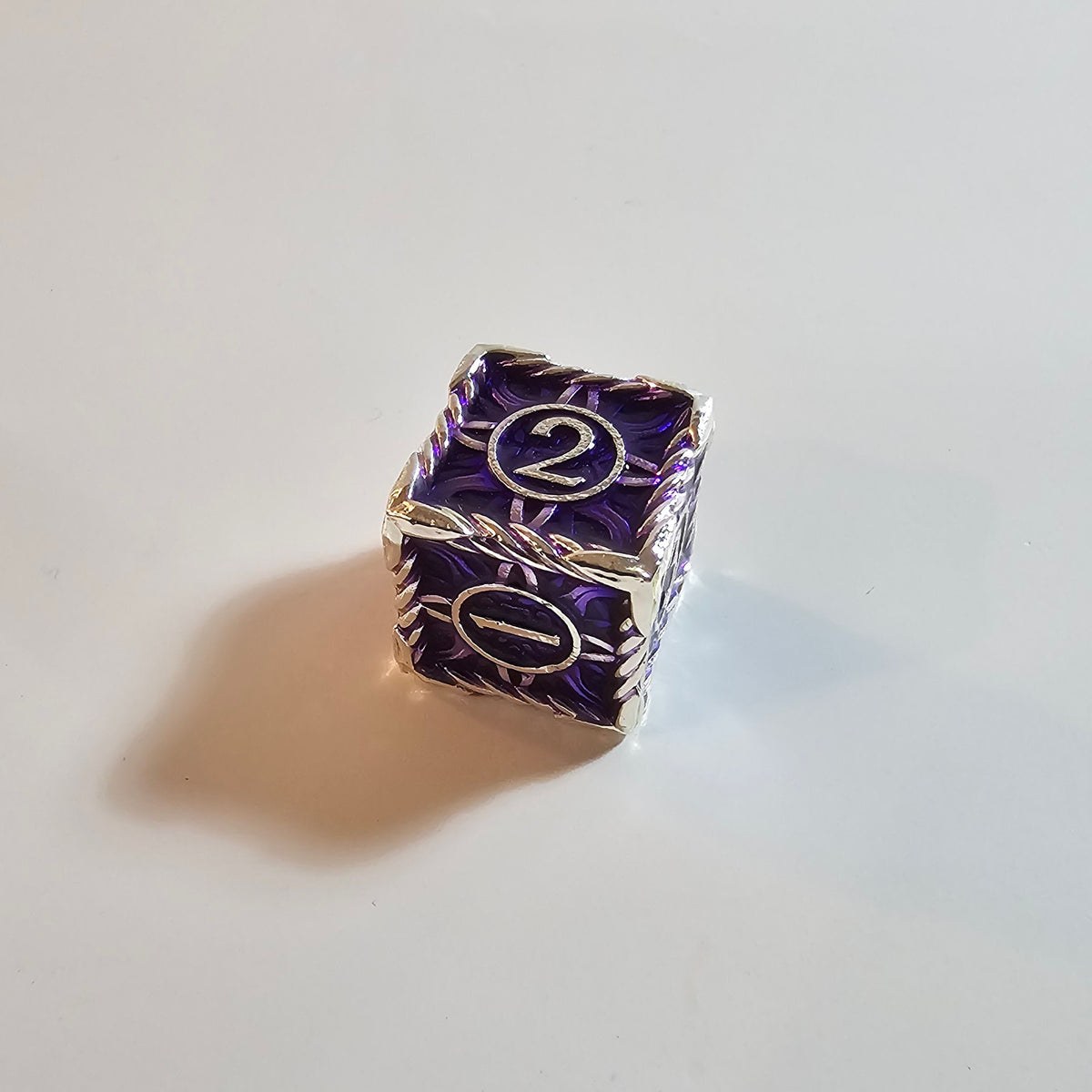 Astral Violet Solid Metal Dice Set