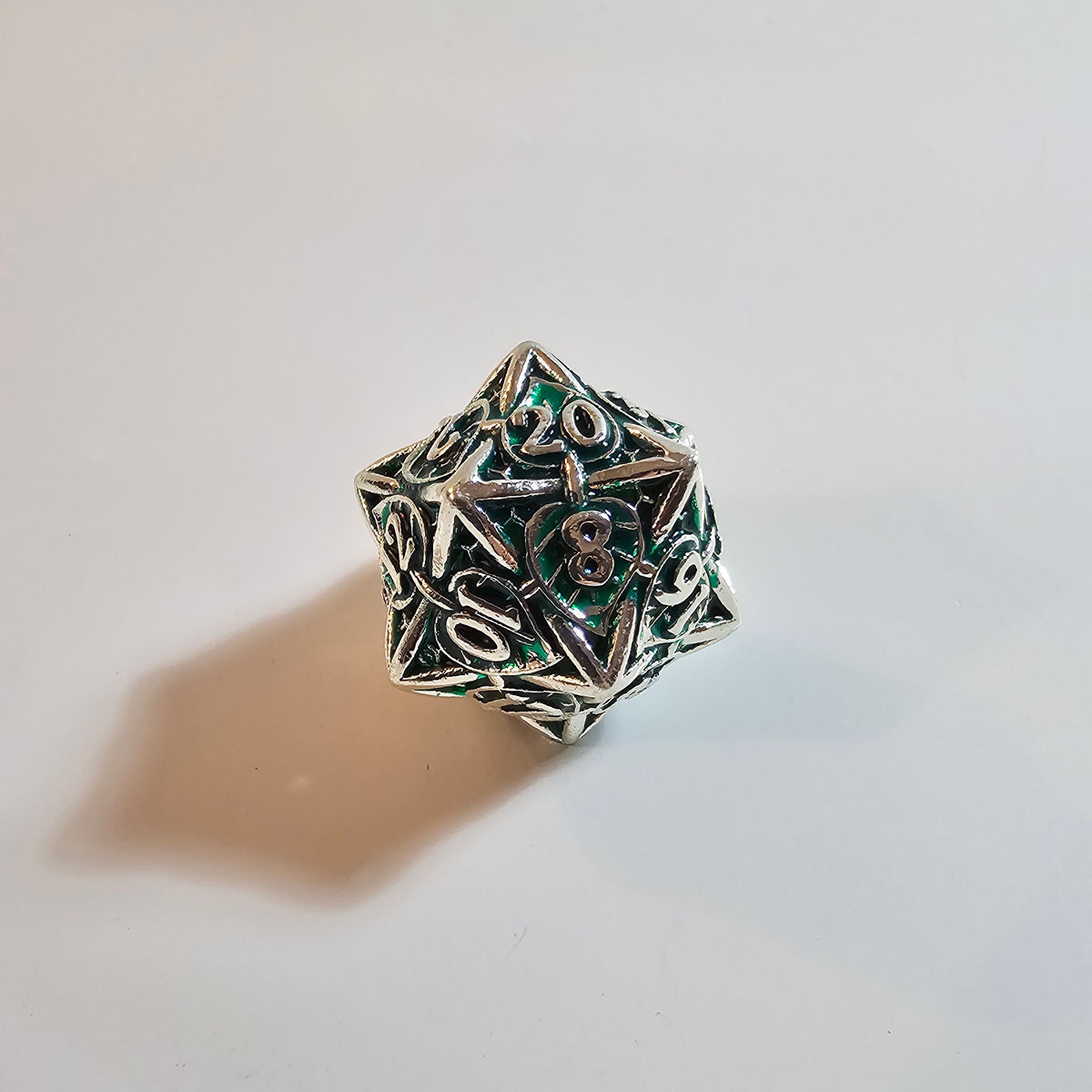Leaf Hollow Metal Dice Set