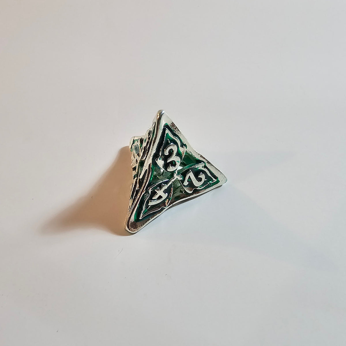 Leaf Hollow Metal Dice Set