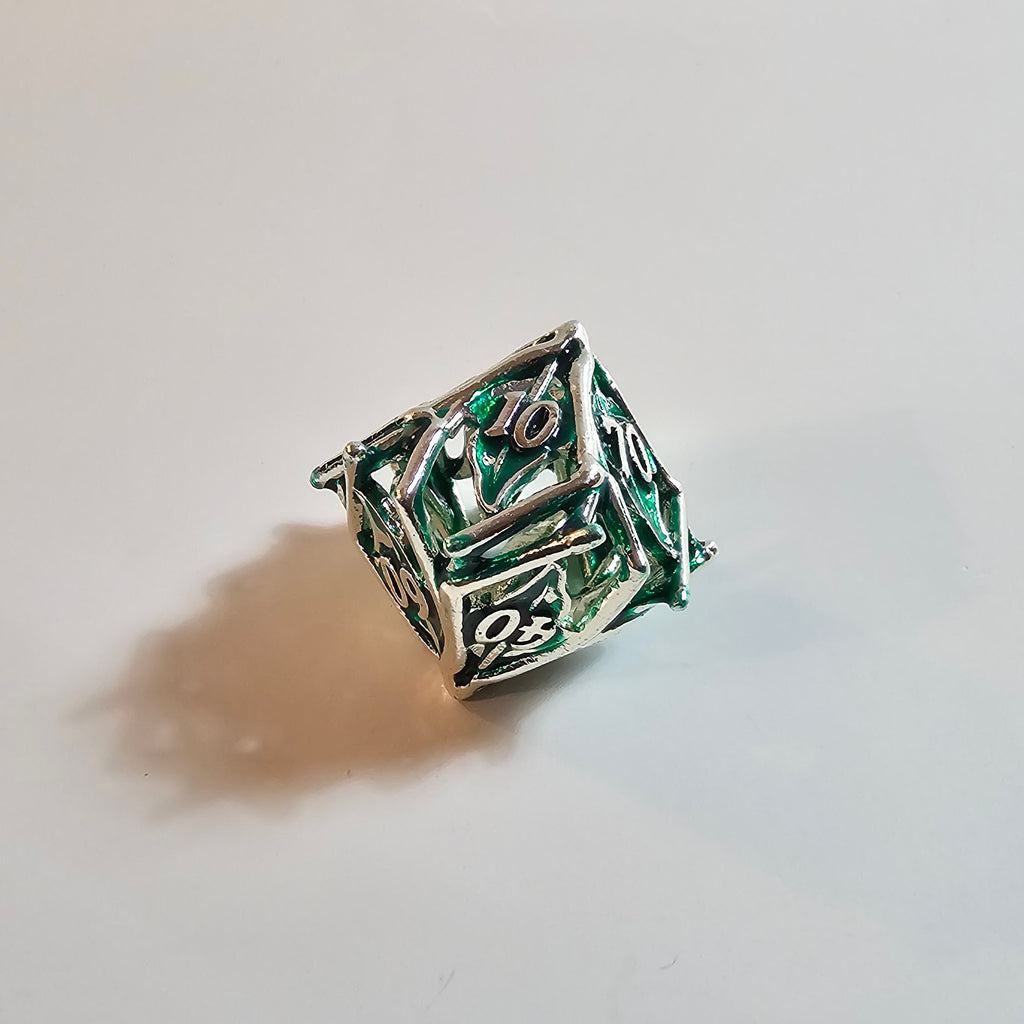 Leaf Hollow Metal Dice Set