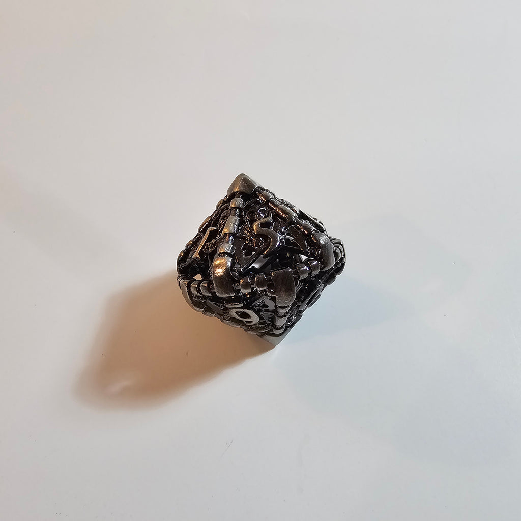 Grim Reaper Hollow Metal Dice Set
