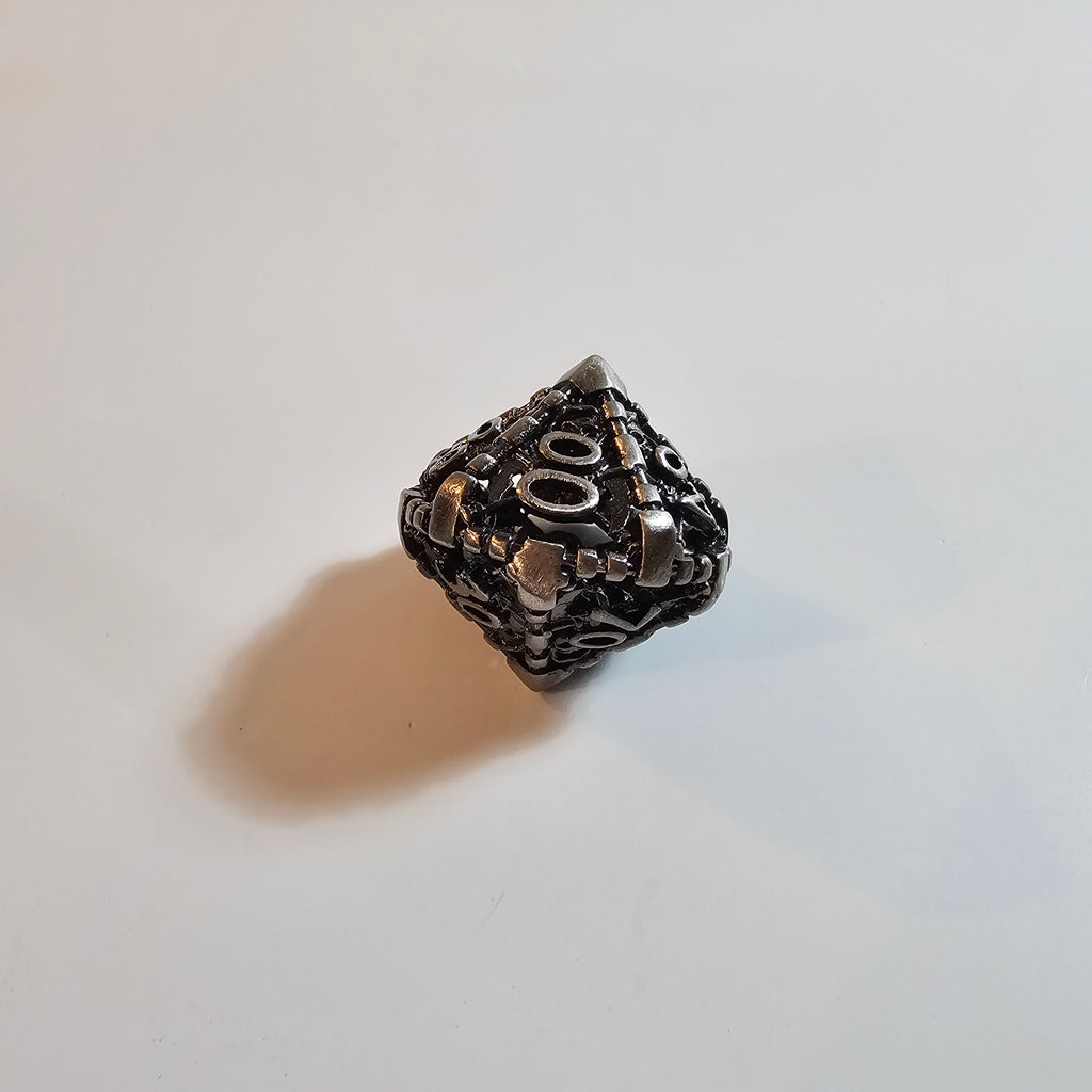 Grim Reaper Hollow Metal Dice Set