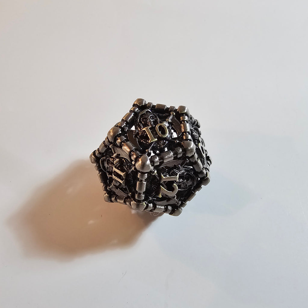 Grim Reaper Hollow Metal Dice Set