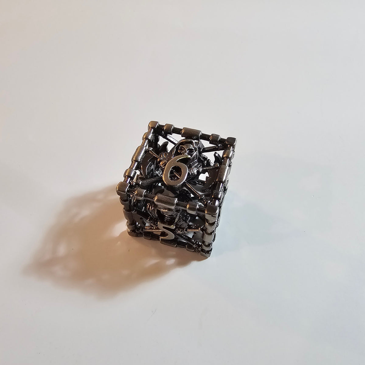 Grim Reaper Hollow Metal Dice Set