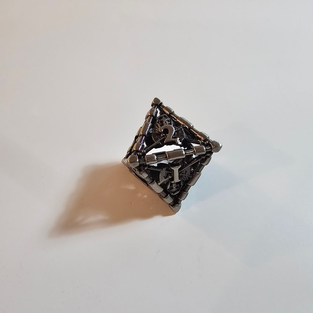 Grim Reaper Hollow Metal Dice Set