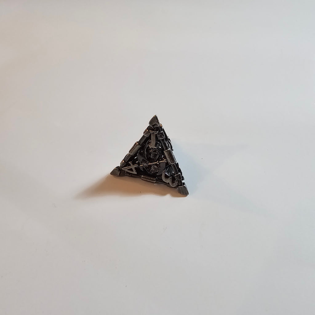 Grim Reaper Hollow Metal Dice Set