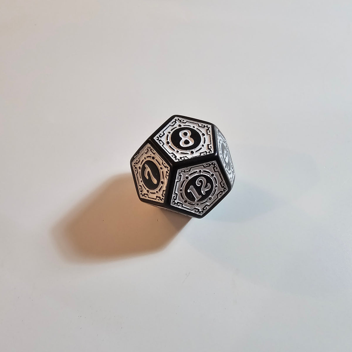 White Runic Acrylic Dice Set