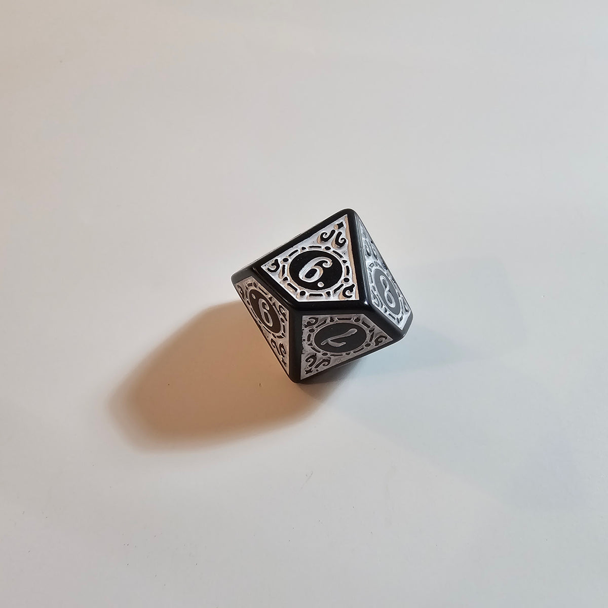 White Runic Acrylic Dice Set
