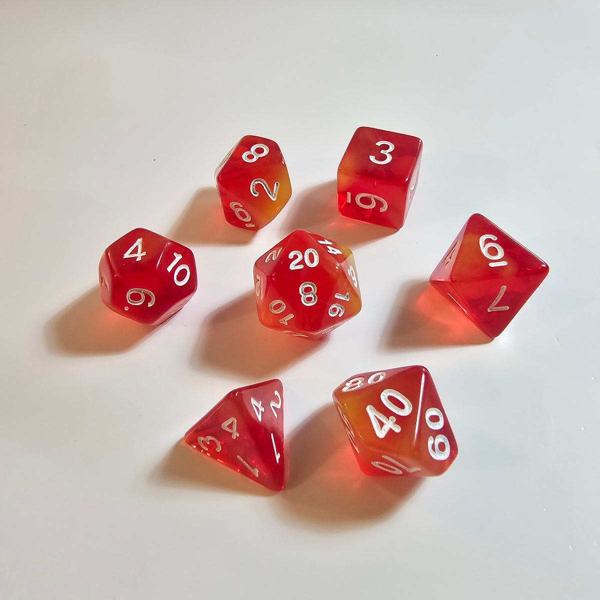 Infernal Bloom Acrylic Dice Set