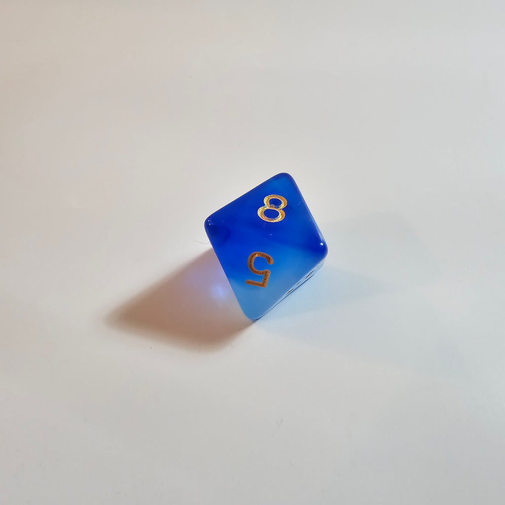 Frozen Veil Acrylic Dice Set