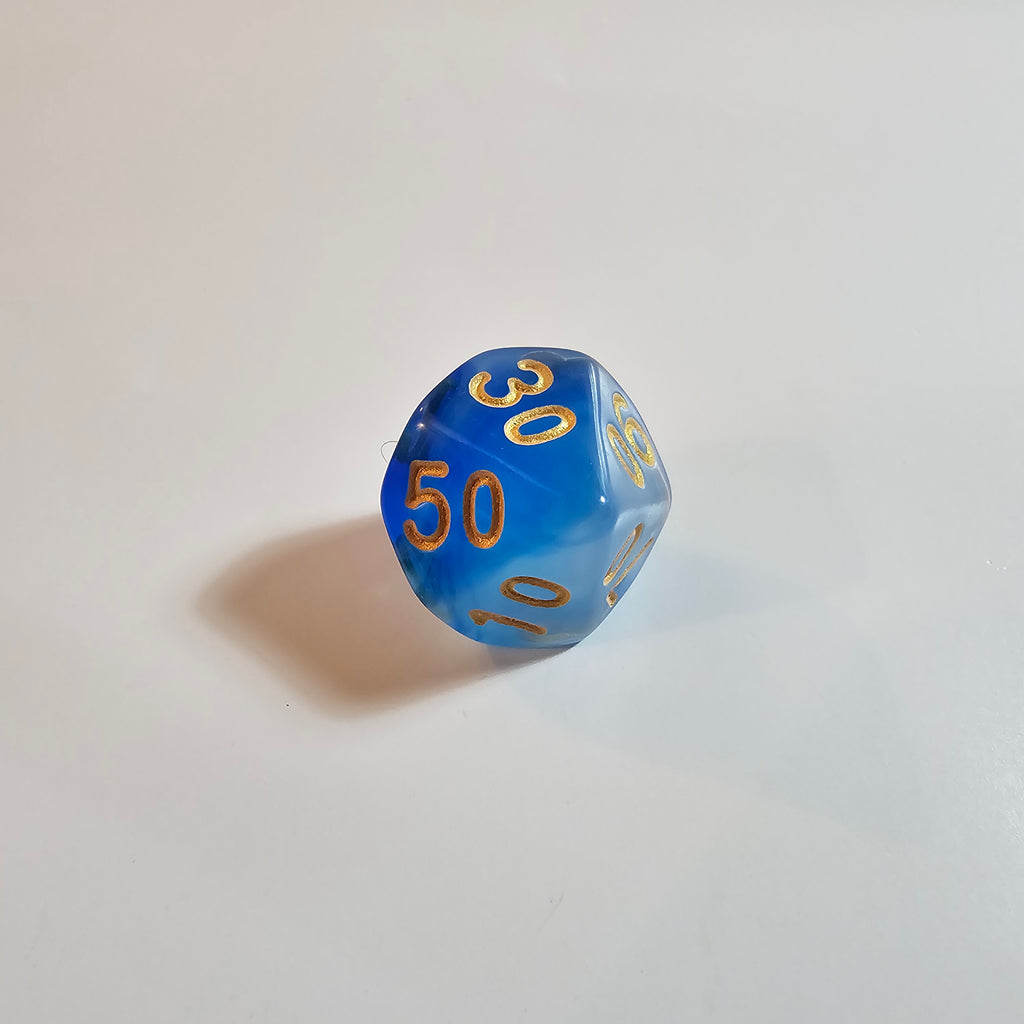 Frozen Veil Acrylic Dice Set