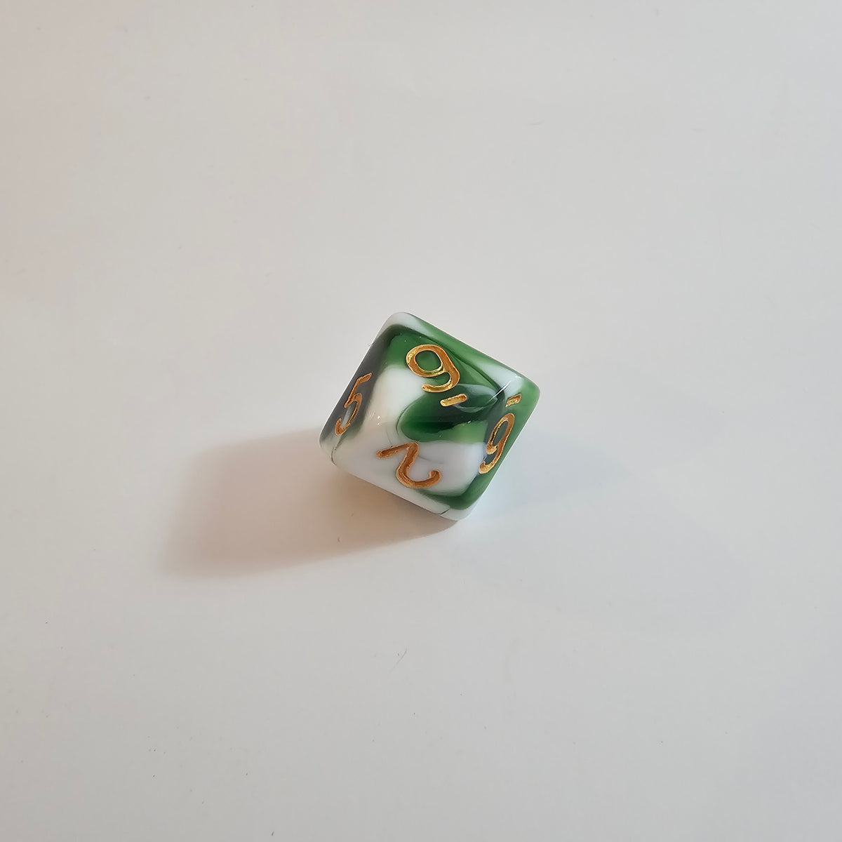 Emerald Veil Acrylic Dice Set
