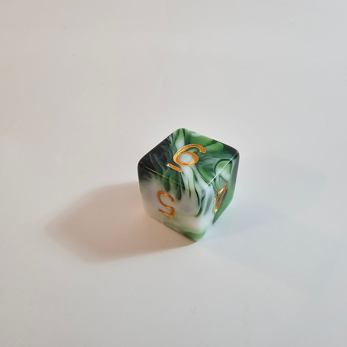 Emerald Veil Acrylic Dice Set