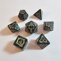 Green Mystic Acrylic Dice Set