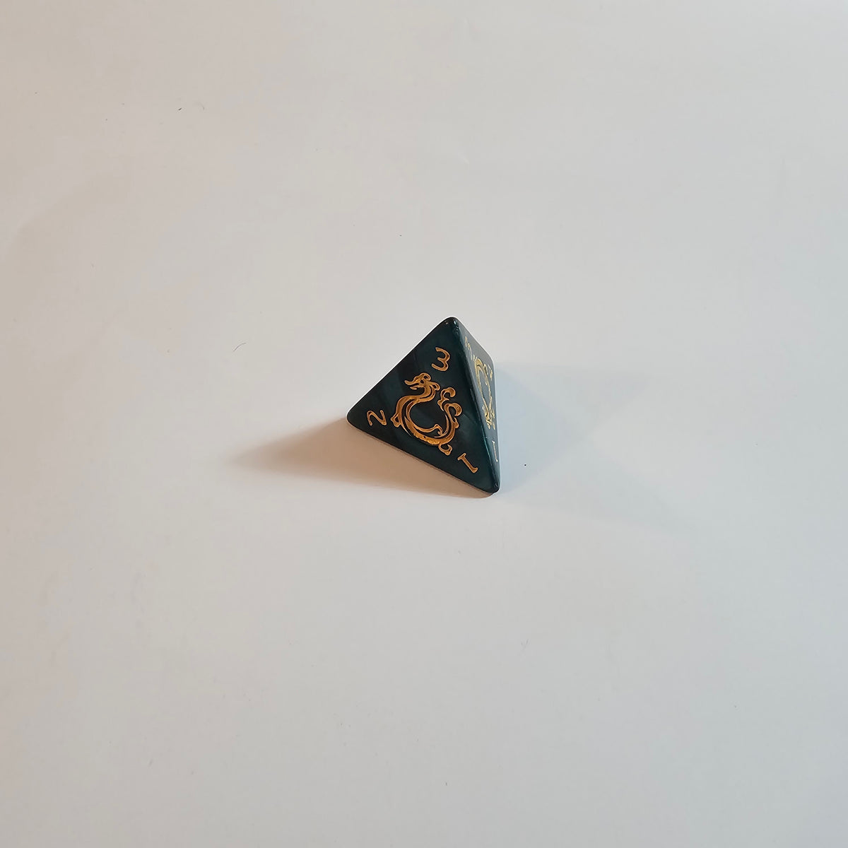 Green Mystic Acrylic Dice Set