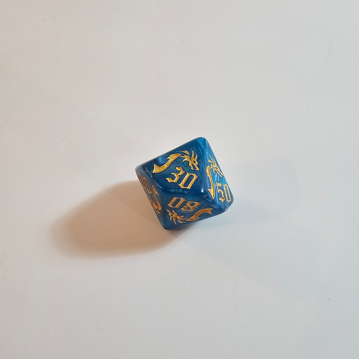 Blue Dragon Acrylic Dice Set