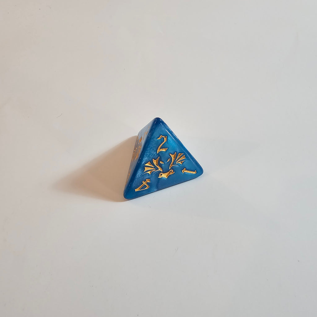 Blue Dragon Acrylic Dice Set