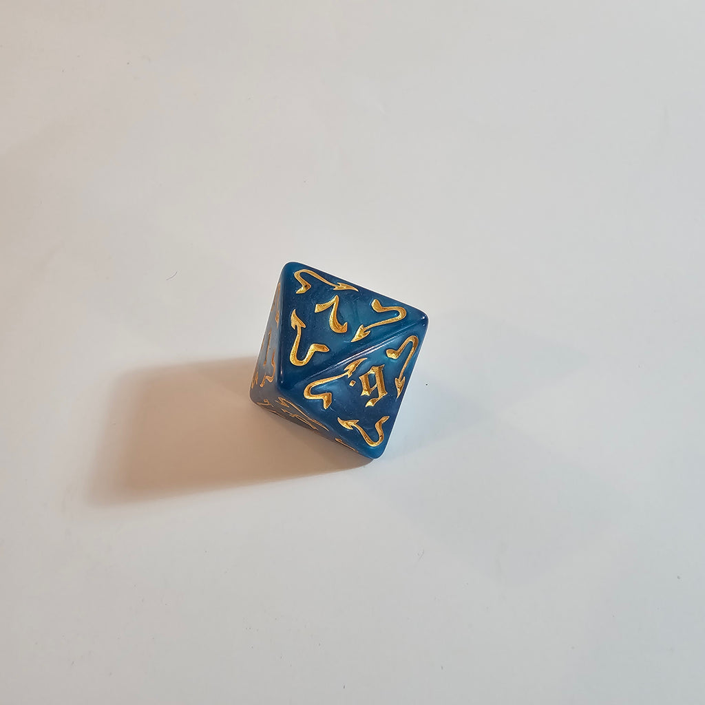 Blue Dragon Acrylic Dice Set