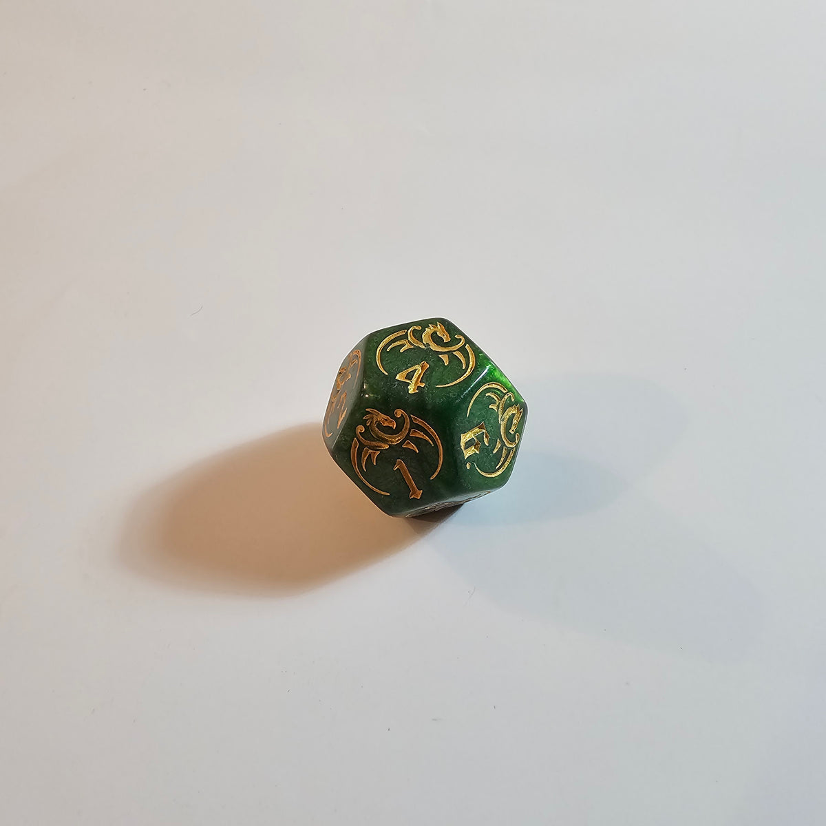 Green Dragon Acrylic Dice Set