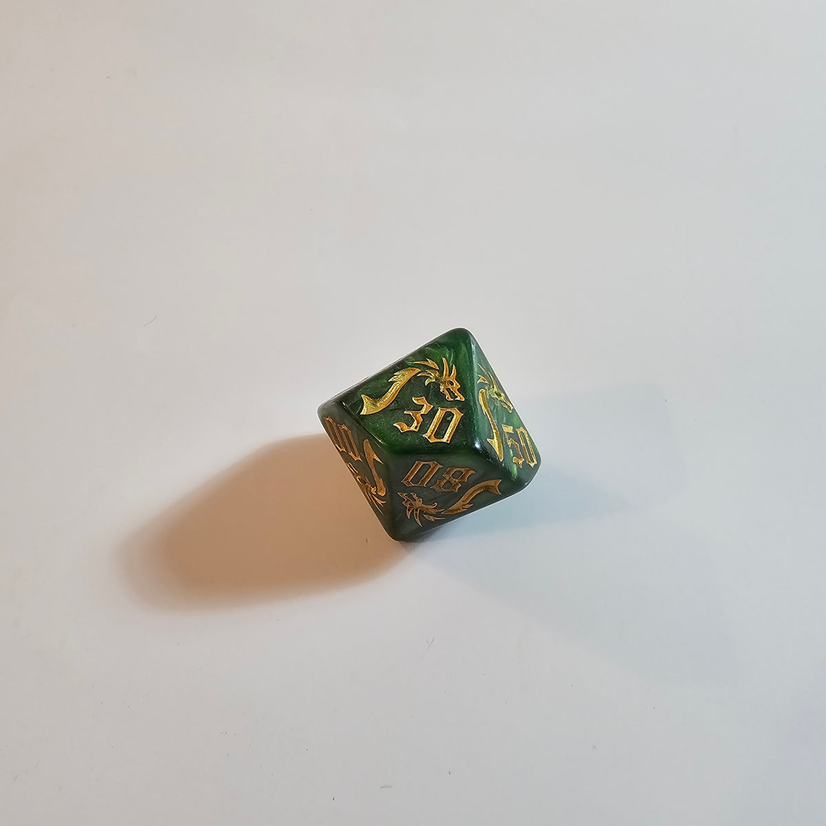 Green Dragon Acrylic Dice Set