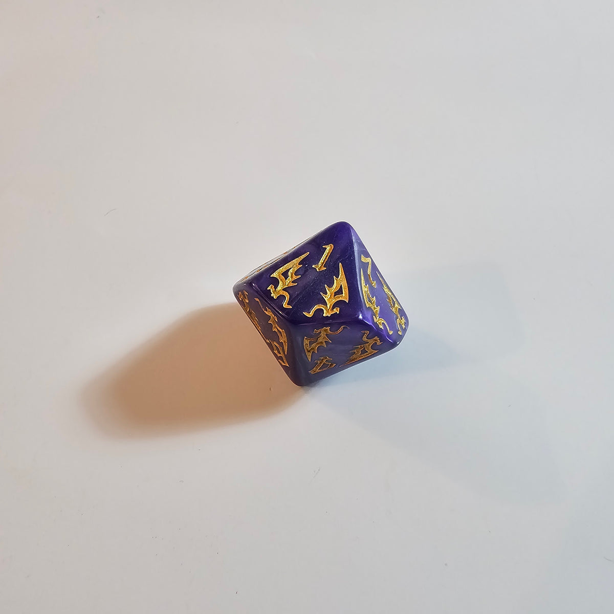 Purple Dragon Acrylic Dice Set