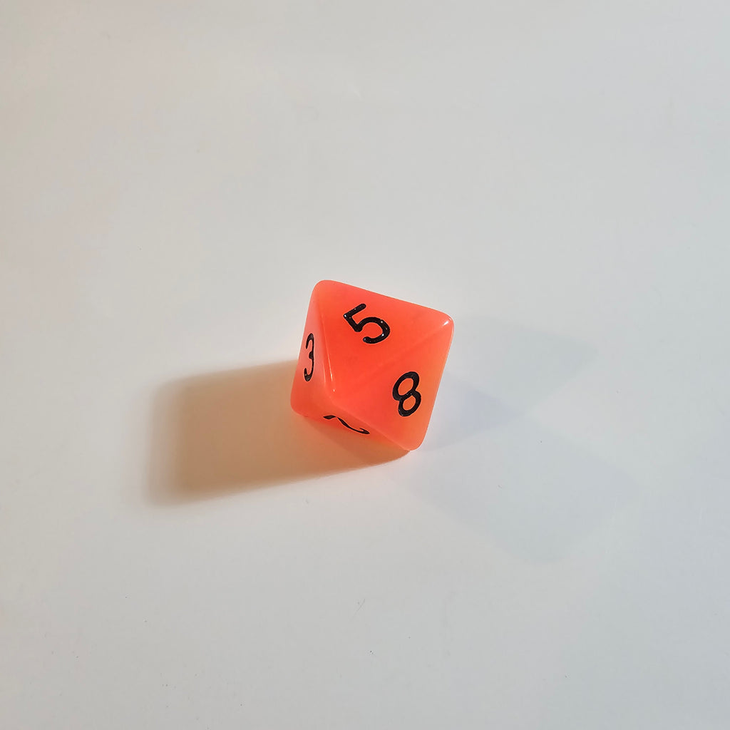 Orange Lemon Glow Acrylic Dice Set