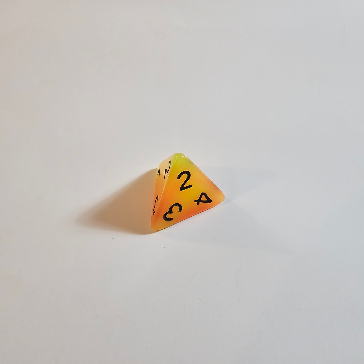 Orange Lemon Glow Acrylic Dice Set