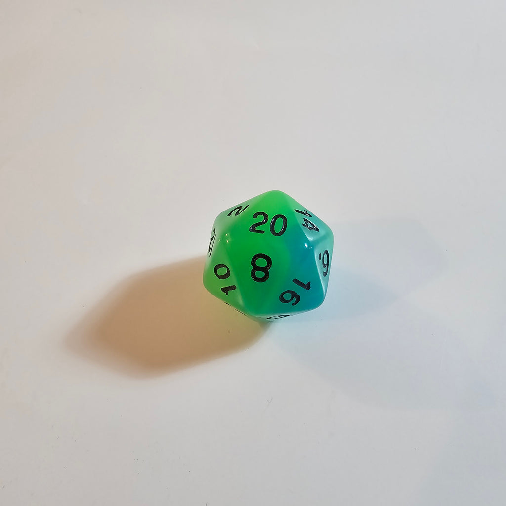 Alchemist Green Glow Acrylic Dice Set