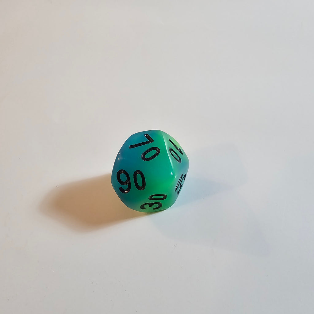 Alchemist Green Glow Acrylic Dice Set