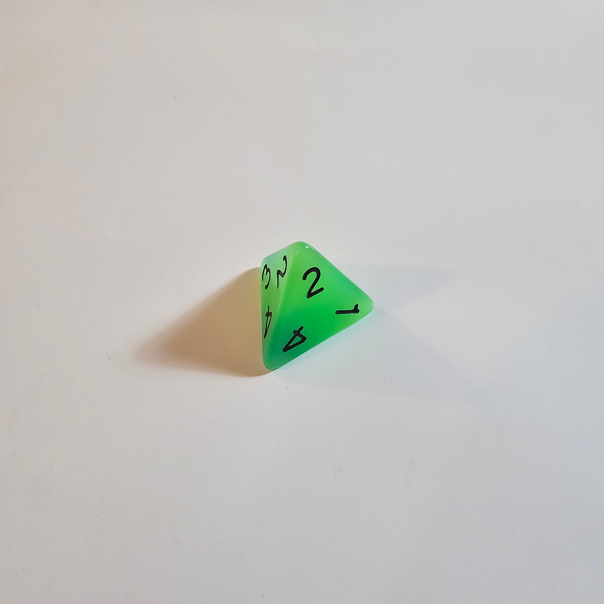 Alchemist Green Glow Acrylic Dice Set
