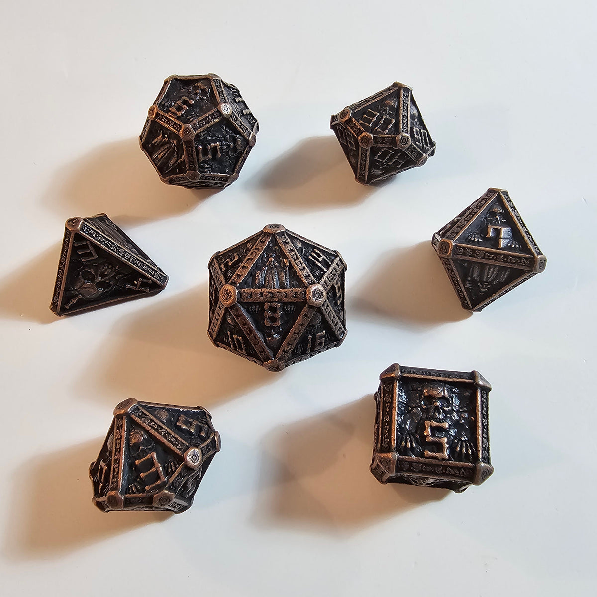 Relic Of The Dead Solid Metal Dice Set