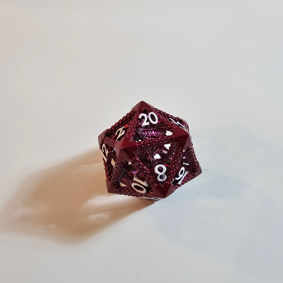 Brooding Dragon Hollow Metal Dice Set