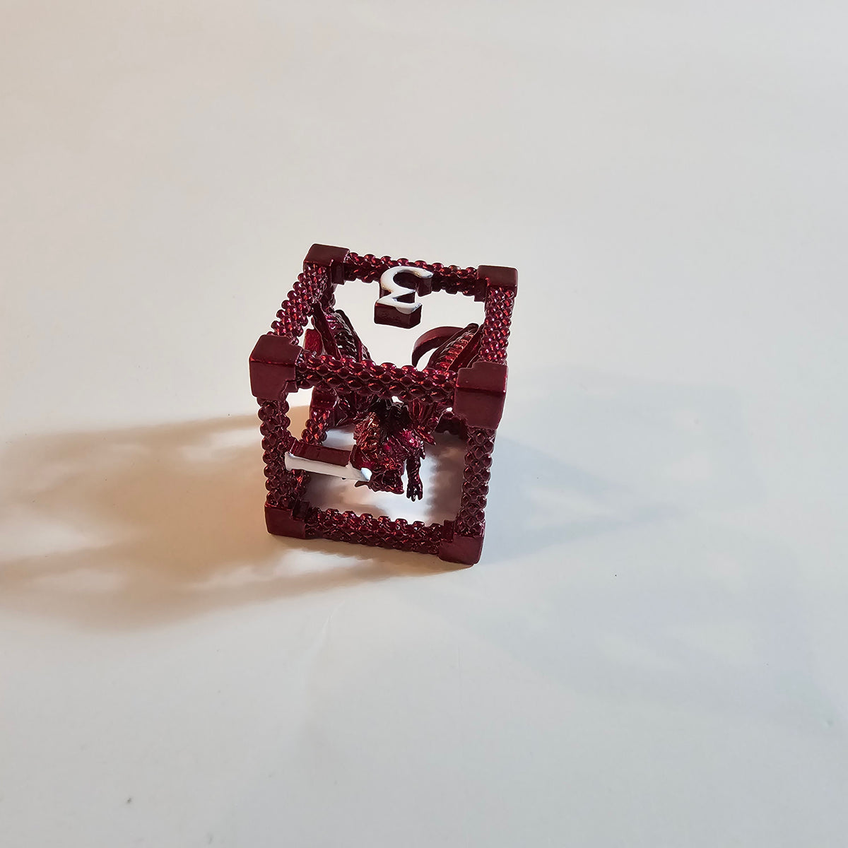 Brooding Dragon Hollow Metal Dice Set