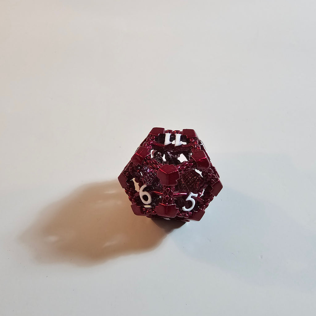 Brooding Dragon Hollow Metal Dice Set