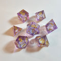 Astral Drift Liquid Core Resin Dice Set