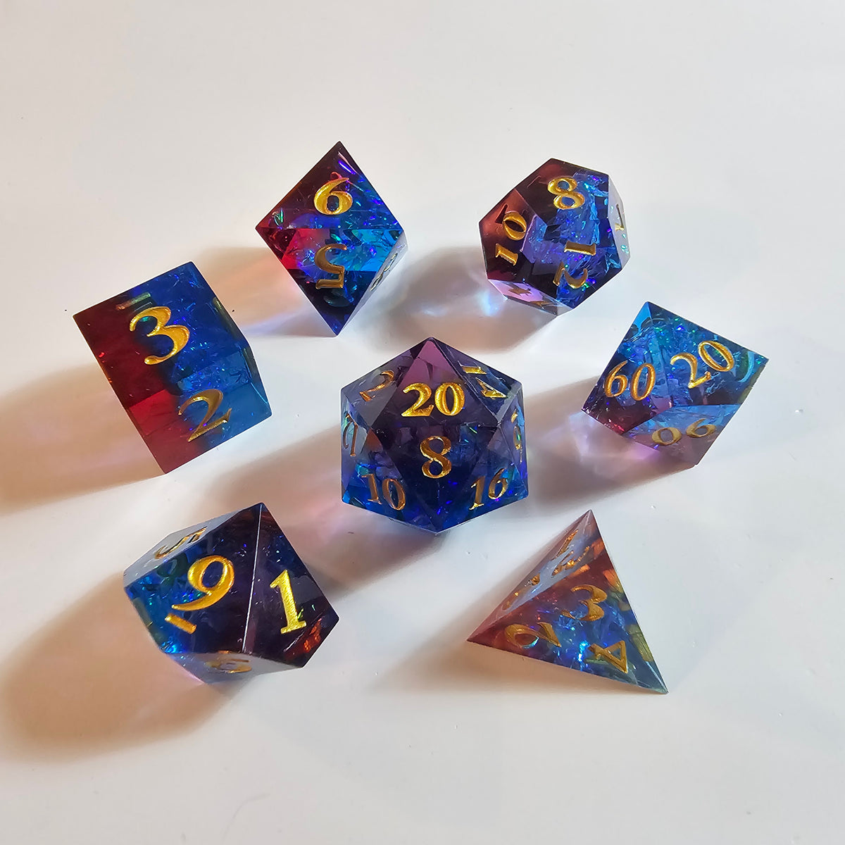 Novashard Sharp Edge Resin Dice Set