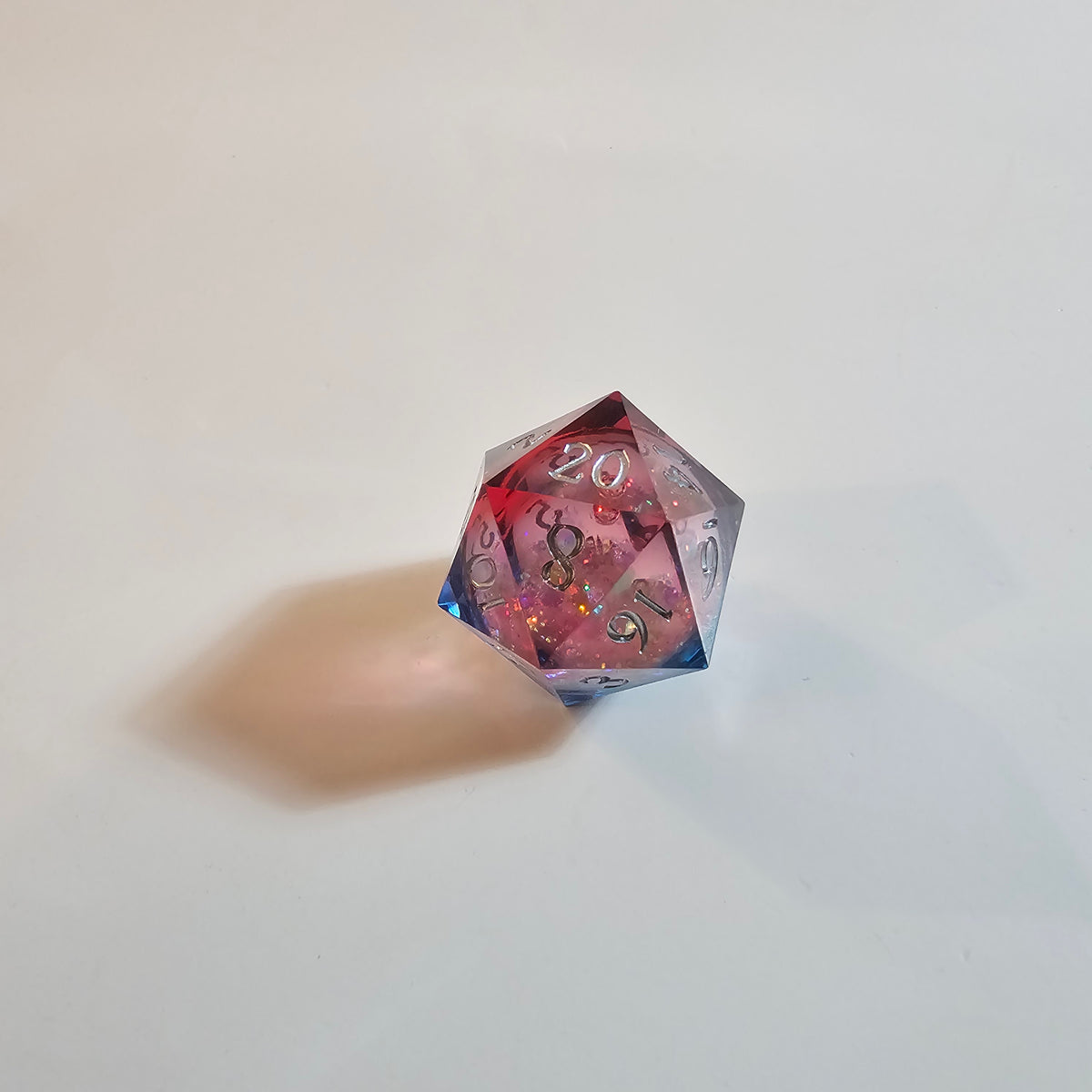 Cosmic Firestorm Liquid Core Resin Dice Set