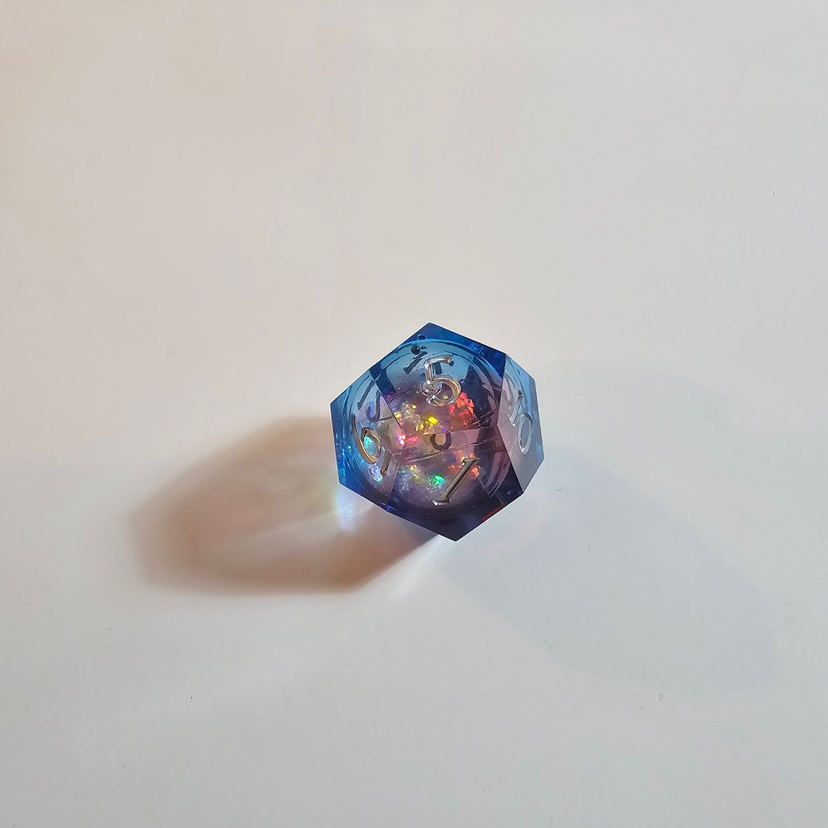 Cosmic Firestorm Liquid Core Resin Dice Set