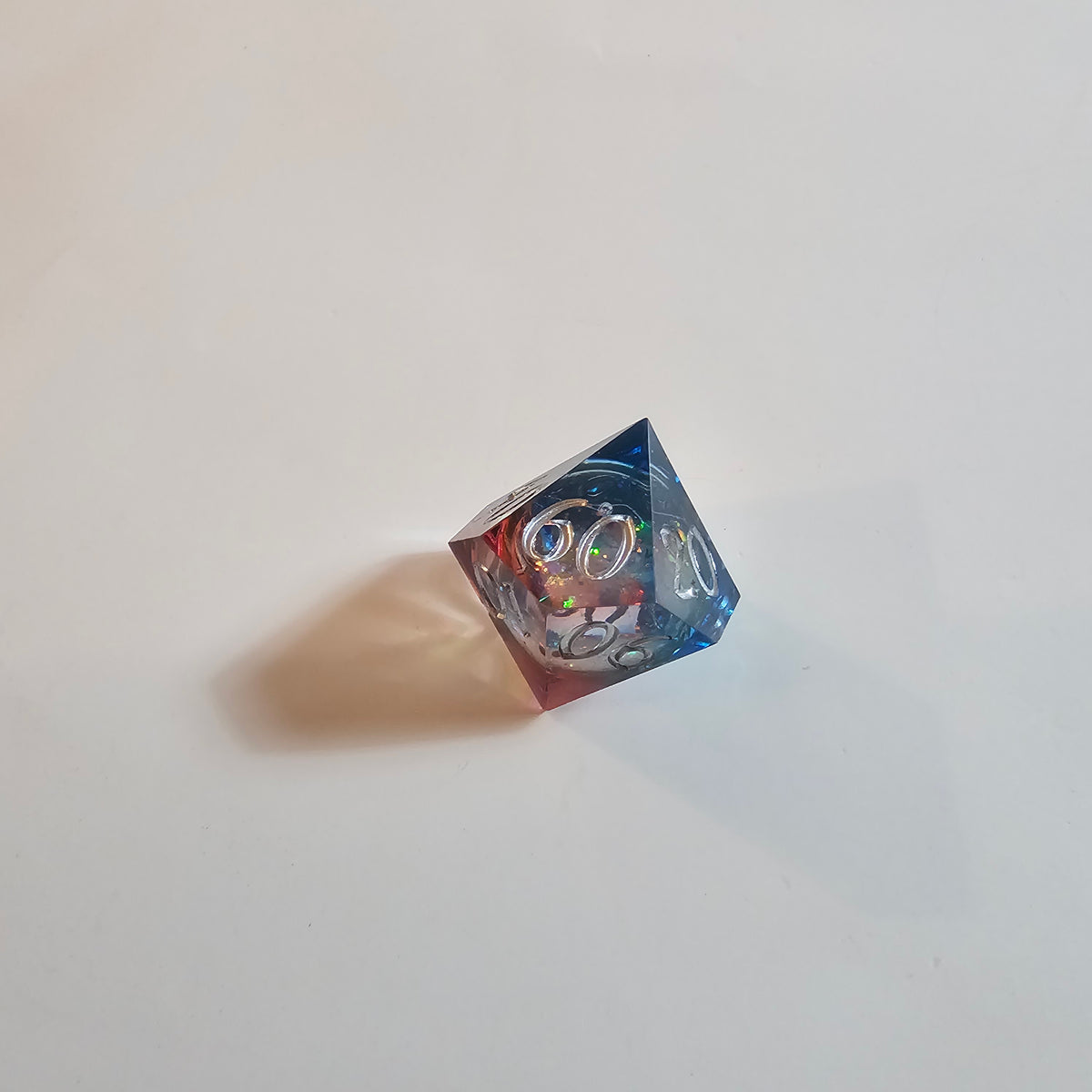 Cosmic Firestorm Liquid Core Resin Dice Set