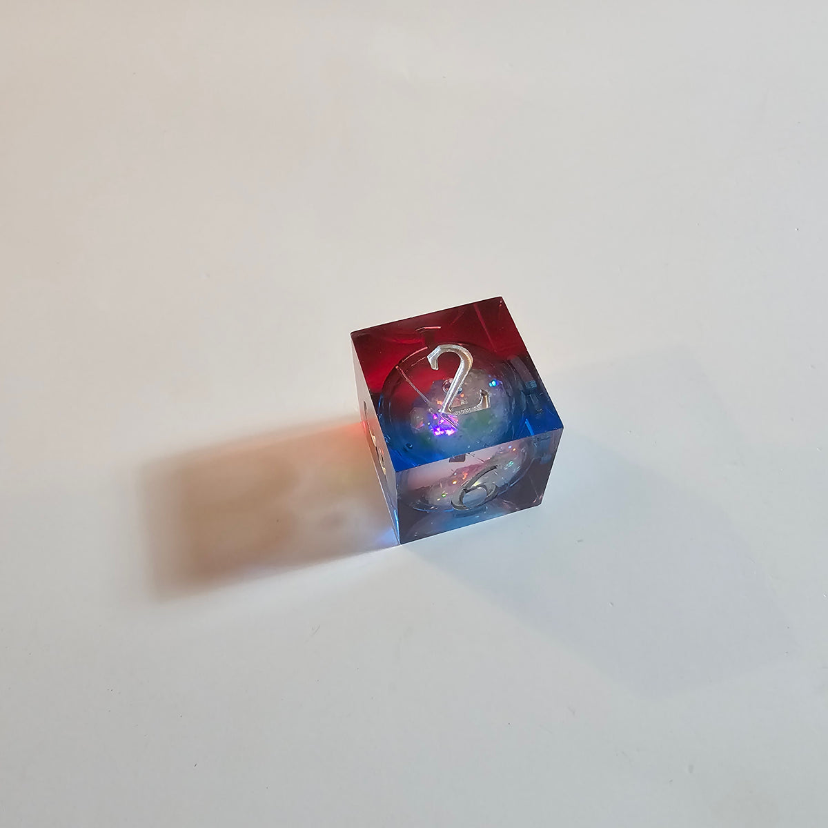 Cosmic Firestorm Liquid Core Resin Dice Set