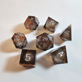 Shadow Rust Quicksand Sharp Edge Resin Dice Set