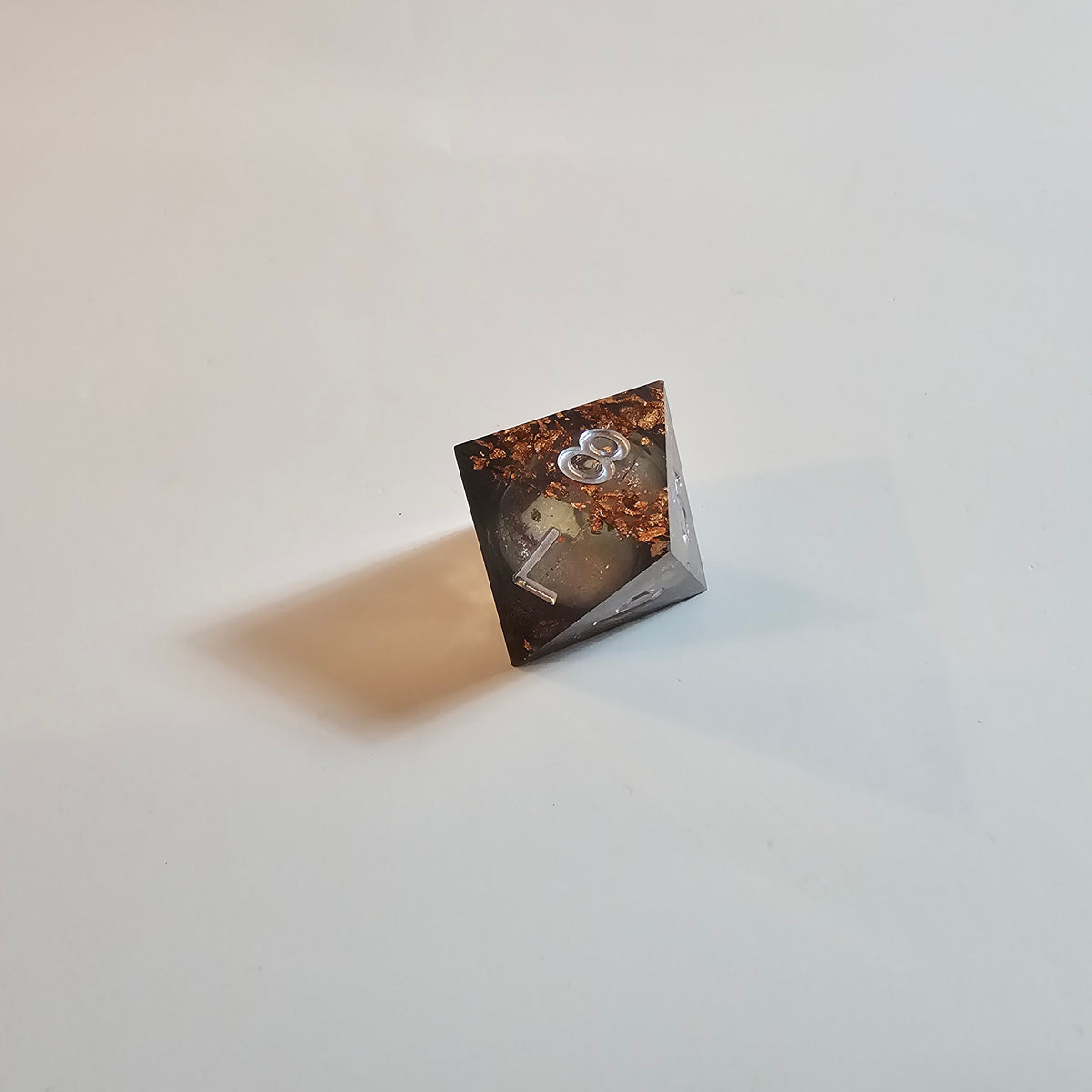 Shadow Rust Quicksand Sharp Edge Resin Dice Set