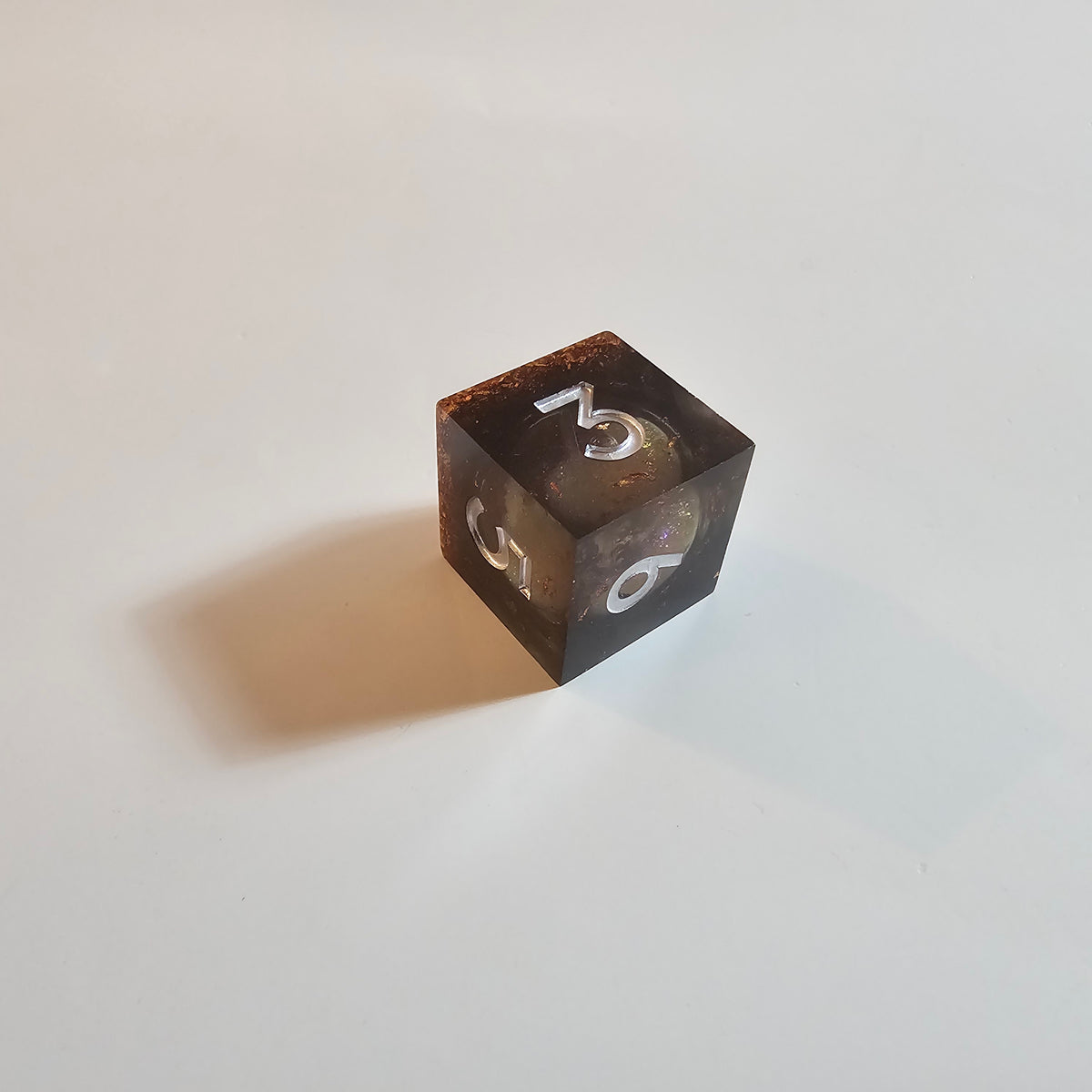 Shadow Rust Quicksand Sharp Edge Resin Dice Set